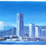 ベイブリッジから見たみなとみらい