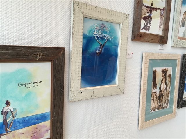 湘南t-siteで開催していた水彩画かとうくみさんの展示です。